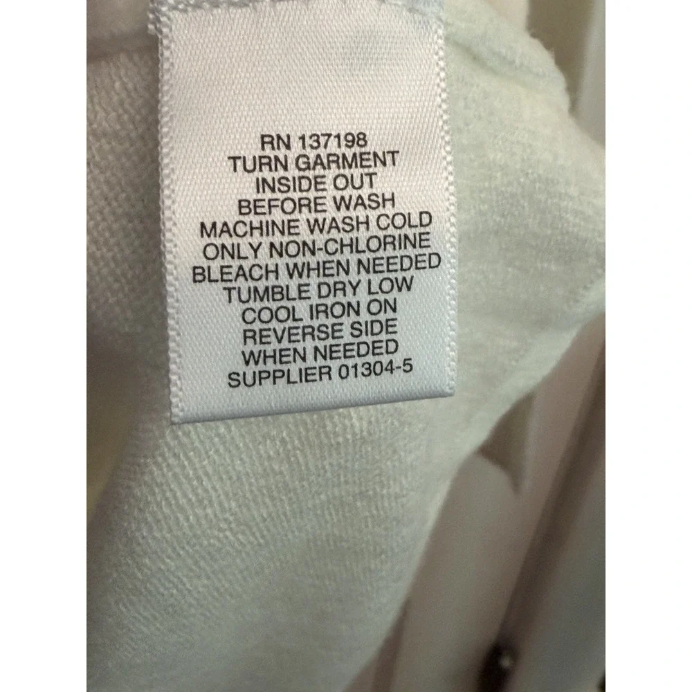 Liz Claiborne Women's Ivory Boatneck Beaded Acrylic Knit Sweater Size Large